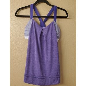 Lululemon Purple Rest Less Built in Bra Top